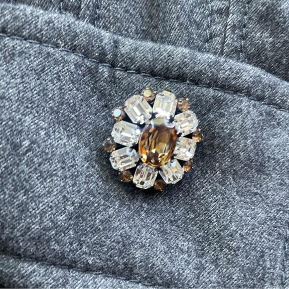 DSQUARED2 Gray Coat with Embellished Buttons - Picture 5 of 13